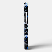 消えた魚釣りの青いパターン Case-Mate iPhoneケース (裏面 / 左)