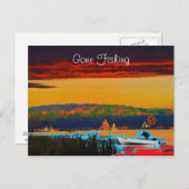 消えた魚釣りはがき ポストカード (正面/裏面)