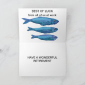 消えた魚釣り最高の-あなたの退職の幸運の カード (内部)