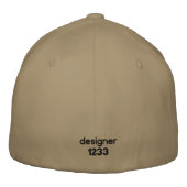 消えた魚釣り 刺繍入りキャップ (裏面)