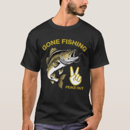 消えた魚釣り(金ゴールド) Tシャツ