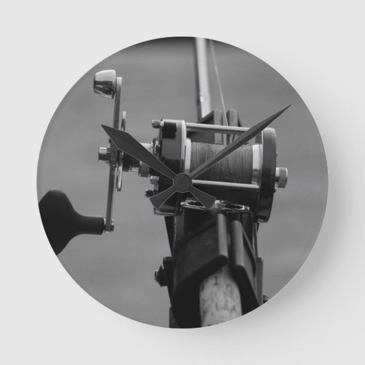 消えた魚釣り.jpg ラウンド壁時計 (正面)