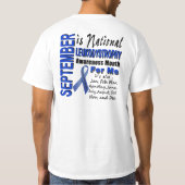 消えていく白い問題Awarness Tシャツ (裏面)