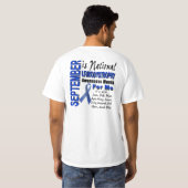 消えていく白い問題Awarness Tシャツ (裏面フル)