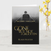 消えていたが忘れない – 暗い金ゴールド カード (黄色い花)