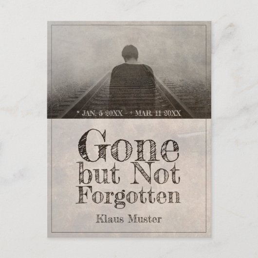 消えてない忘れ-ヴィンテージ シーズンポストカード (正面)