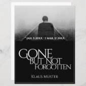 消えてない忘れ – 暗色 (正面/裏面)