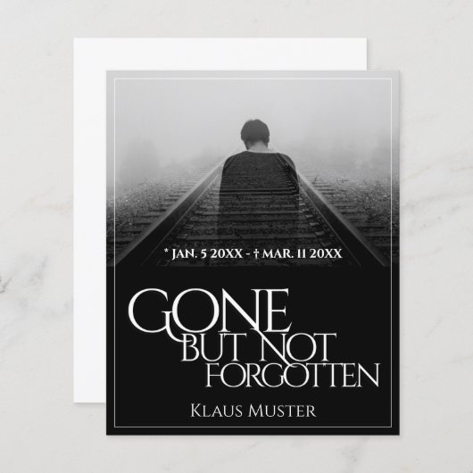 消えてない忘れ – 暗色 (正面/裏面)