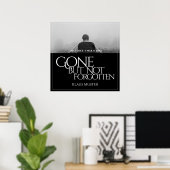 消えてない忘れ – 暗色 ポスター (ホームオフィス)