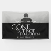 消えてない忘れ – 暗色 横断幕 (横)