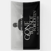 消えてない忘れ – 暗色 横断幕 (縦)