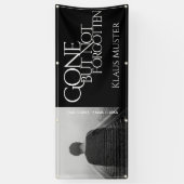 消えてない忘れ – 暗色 横断幕 (縦)