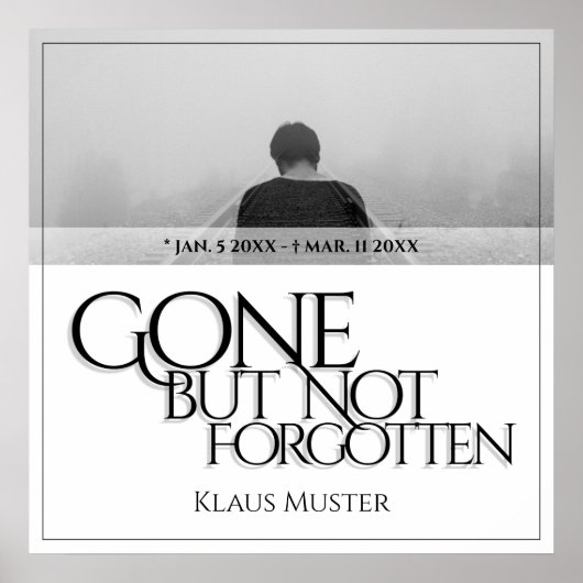 消えゆくけれども忘れられない - 明るい ポスター (正面)