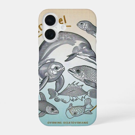 "消えゆく潮" iPhone 16ケース (裏面)
