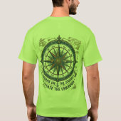 消えゆく足跡: 詳細な霊長類の保護 Tシャツ (裏面)