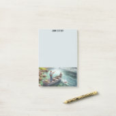 消えパーソナライズされたたフィッシングノート ポストイット (デスク上)