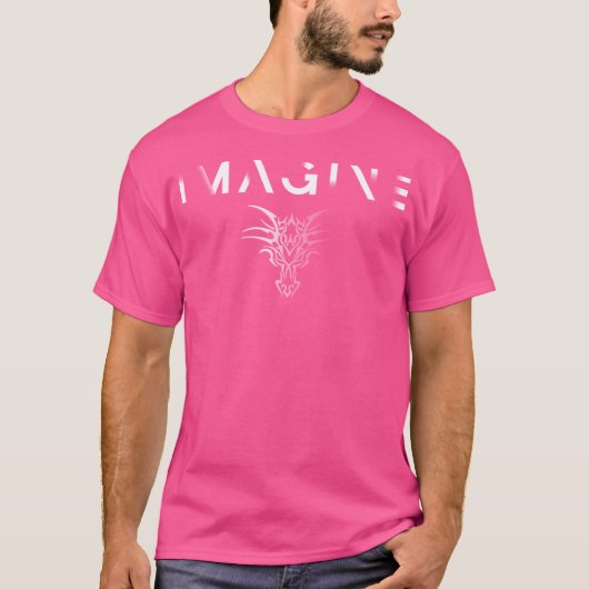 消え想像ていく竜 Tシャツ (正面)
