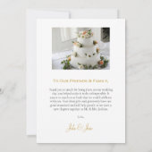 消え結婚た写真のサンキューカード サンキューカード (裏面)