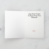 消おもしろい防士クリスマス挨拶状 シーズンカード (内部)