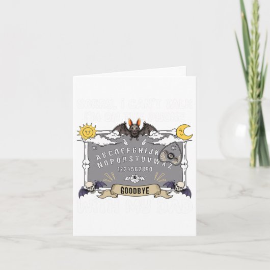 消しゴムの怠惰なハロウィンおもしろいの衣装を装う カード (正面)