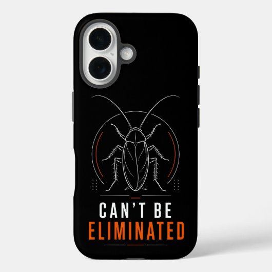 消せないミニマルゴキブリ Case-Mate iPhoneケース (裏面)