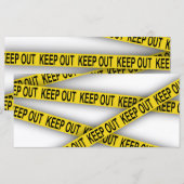 消保留は警察テー遠くにプ3dを横断しない (正面/裏面)