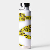 消保留は警察テー遠くにプ3dを横断しない ウォーターボトル (右面)