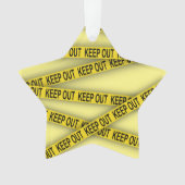 消保留は警察テー遠くにプ3dを横断しない オーナメント (正面)