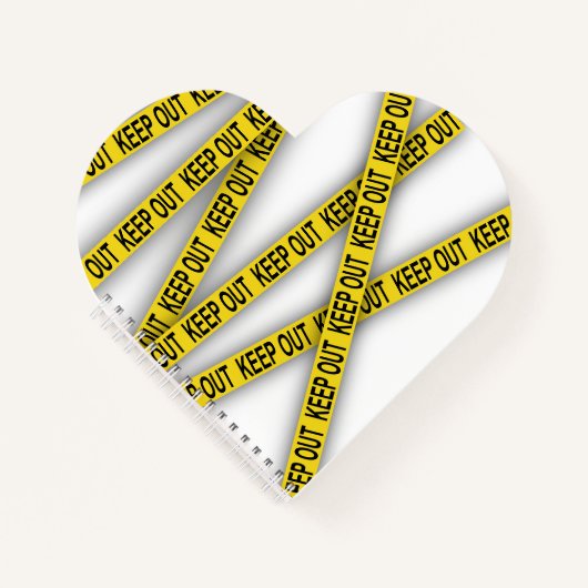 消保留は警察テー遠くにプ3dを横断しない ノートブック (正面)