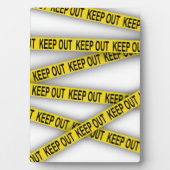 消保留は警察テー遠くにプ3dを横断しない フォトプラーク (正面)