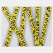 消保留は警察テー遠くにプ3dを横断しない フリースブランケット (正面(横))