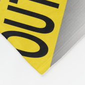 消保留は警察テー遠くにプ3dを横断しない フリースブランケット (角)