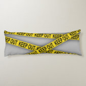 消保留は警察テー遠くにプ3dを横断しない ボディピロー (裏面)