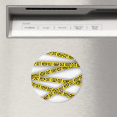 消保留は警察テー遠くにプ3dを横断しない マグネット (インサイチュ (食洗機))