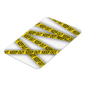 消保留は警察テー遠くにプ3dを横断しない マグネット (左側)