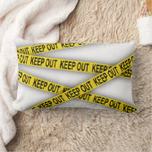 消保留は警察テー遠くにプ3dを横断しない ランバークッション (ブランケット)