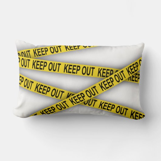 消保留は警察テー遠くにプ3dを横断しない ランバークッション (正面)