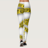 消保留は警察テー遠くにプ3dを横断しない レギンス (裏面)