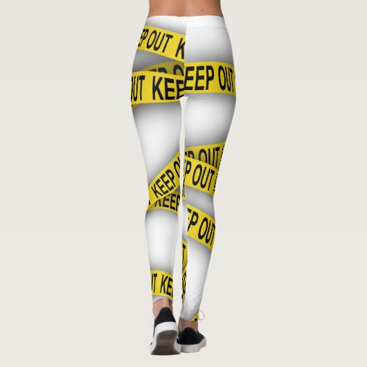 消保留は警察テー遠くにプ3dを横断しない レギンス (裏面)