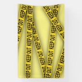 消保留は警察テー遠くにプ3dを横断しない 横断幕 (縦)