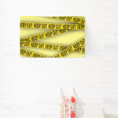 消保留は警察テー遠くにプ3dを横断しない 横断幕 (インサイチュ)