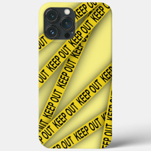 消保留は警察テー遠くにプ3dを横断しない iPhone 13 pro maxケース