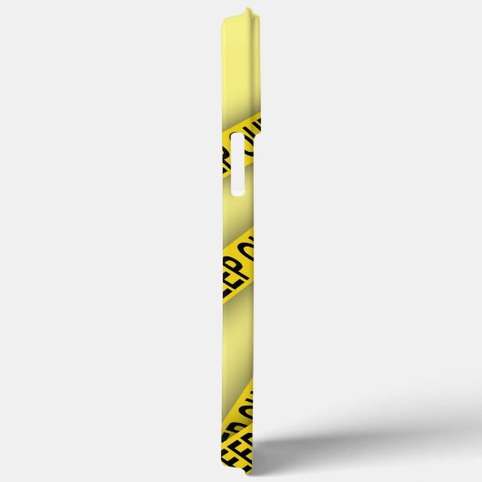 消保留は警察テー遠くにプ3dを横断しない Case-Mate iPhoneケース (裏面 / 右)