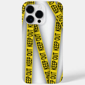 消保留は警察テー遠くにプ3dを横断しない Case-Mate iPhoneケース (裏面)