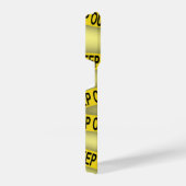 消保留は警察テー遠くにプ3dを横断しない iPhoneケース (右側面)