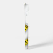 消保留は警察テー遠くにプ3dを横断しない iPhoneケース (左側面)