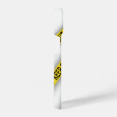 消保留は警察テー遠くにプ3dを横断しない iPhoneケース (右側面)