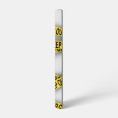 消保留は警察テー遠くにプ3dを横断しない samsung galaxyケース (左側面)