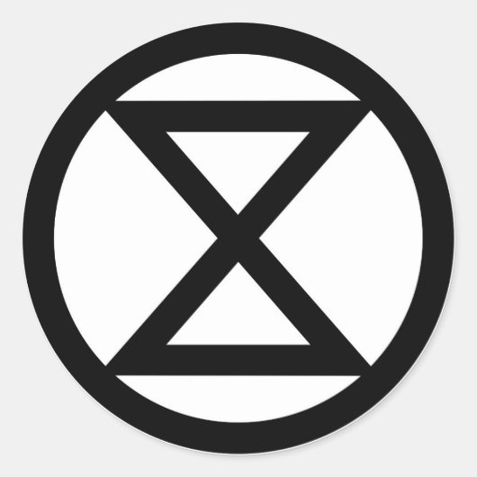 消光記号 ラウンドシール (正面)