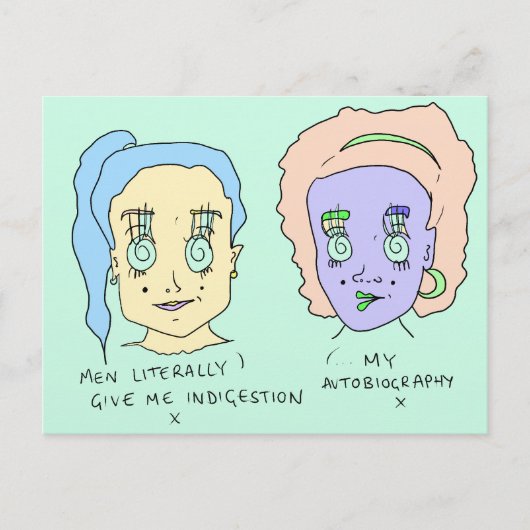 消化不良 | ポストカード印刷 | #耳に入った ポストカード (正面)